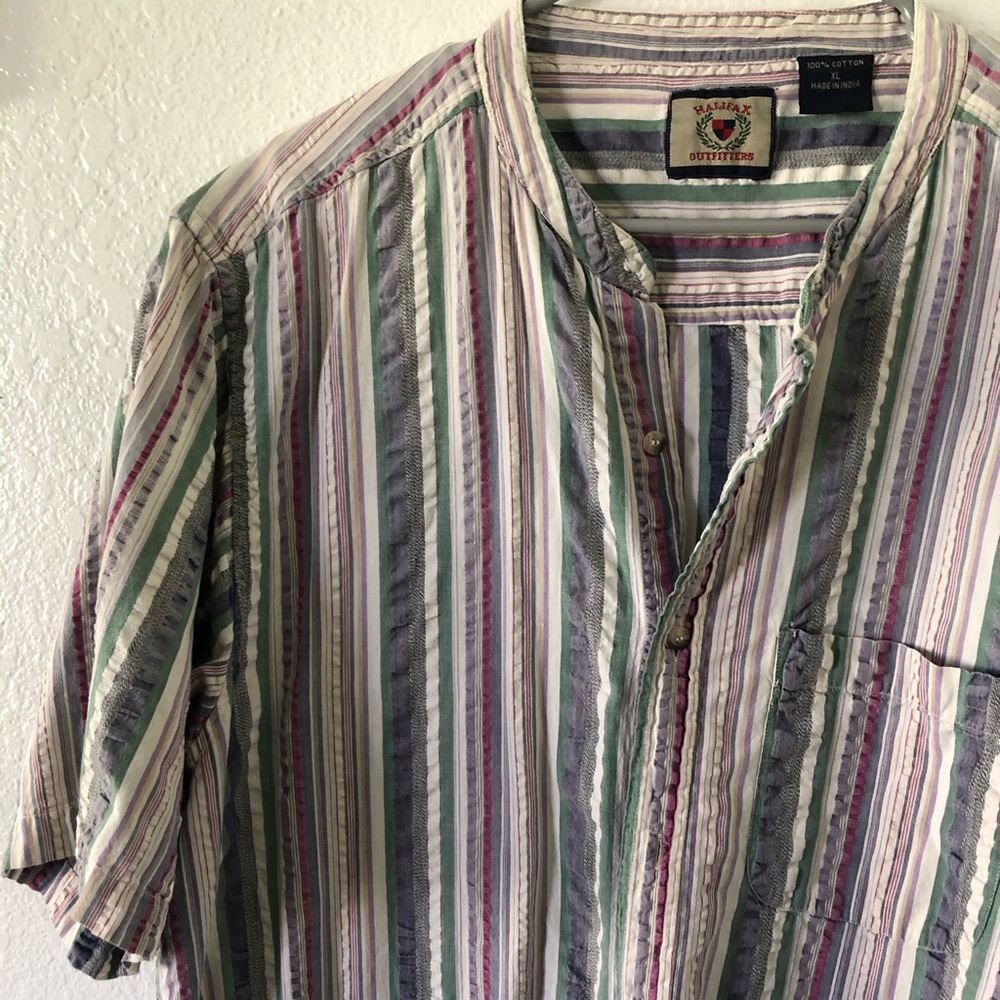 Vintage Cotton Striped Halifax Button Down